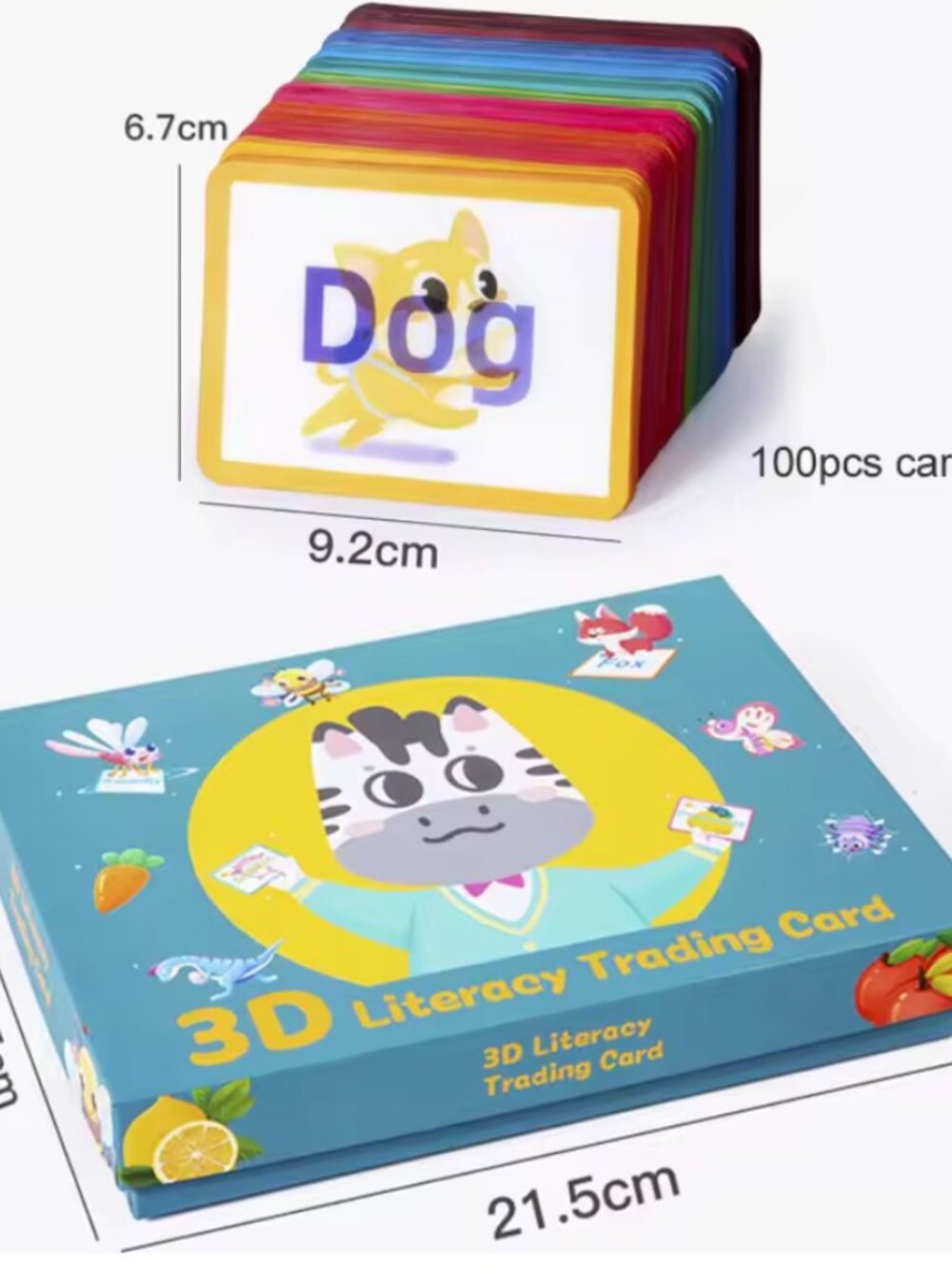 100pc 3D Animal Flash Cards, Montessori AR Learning Toy - Picture 10 of 13